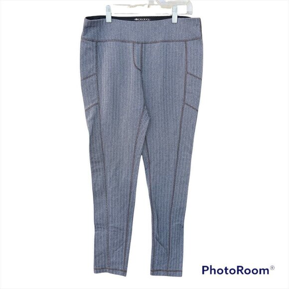 ✨2/$20✨ Ideology Print Grey Leggings Medium - Picture 1 of 8